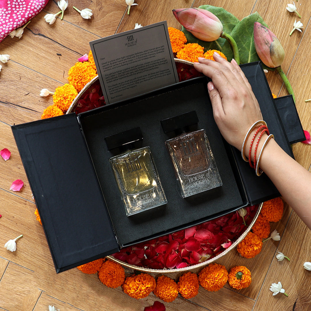 diwali gift box of 2 perfumes for men and women at affordable prices